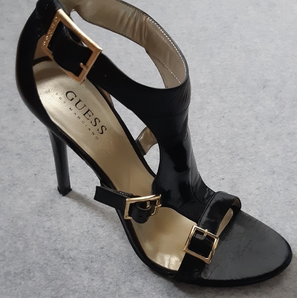 Guess by Marciano Shoes - Guess leather buckle heels size 7